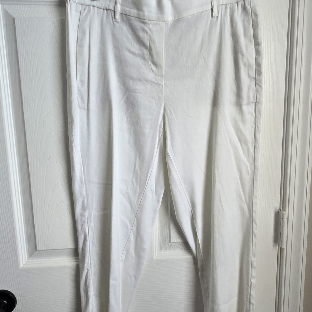 J. Jill White Linen Pants